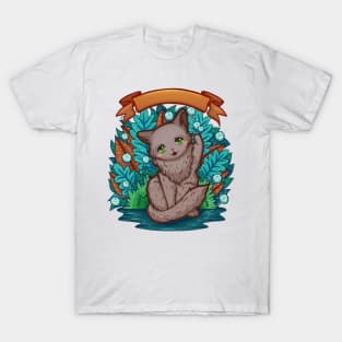 Kitty Final Boss Illustration T-Shirt